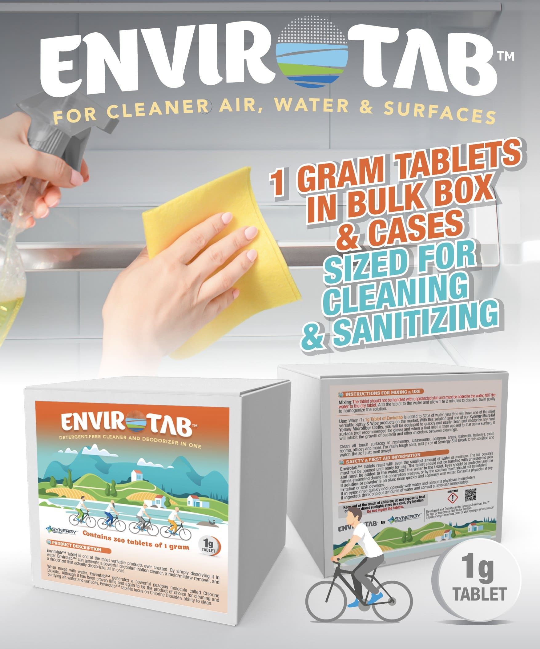 1g New Bulk Box Envirotab 1g Box Store Panel