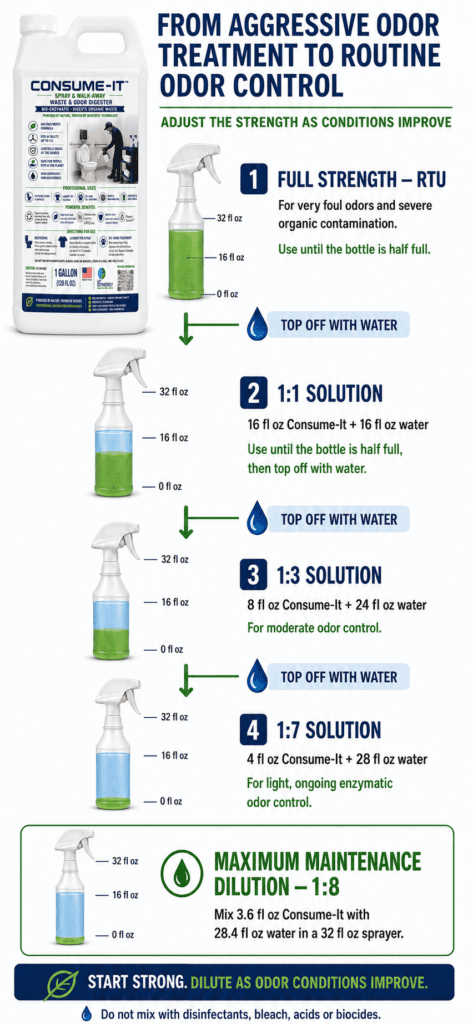 Consume-It Dilution Chart